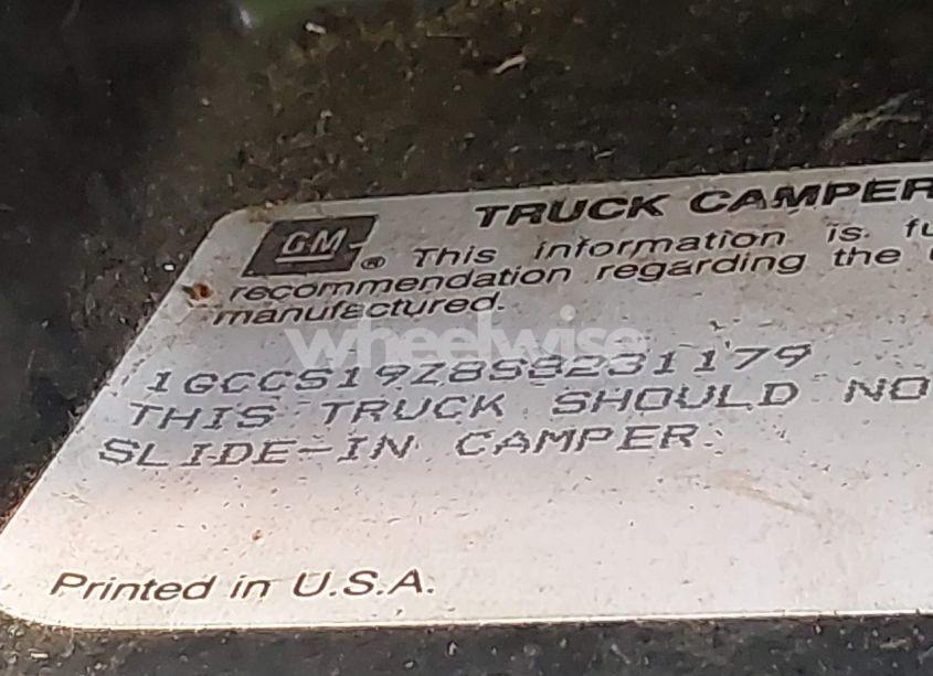 Photo 9 of 1995 Chevrolet S TRUCK S10 (VIN 1GCCS19Z8S8231179)