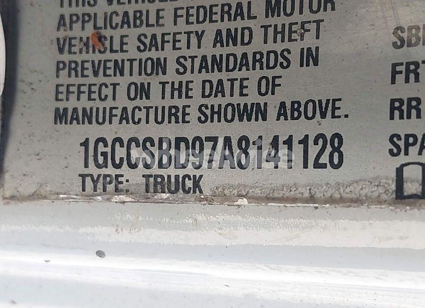 Photo 9 of 2010 Chevrolet Colorado WORK TRUCK (VIN 1GCCSBD97A8141128)