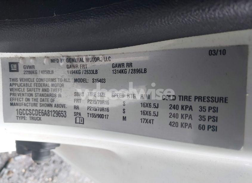 Photo 9 of 2010 Chevrolet Colorado LT (VIN 1GCCSCDE6A8129653)