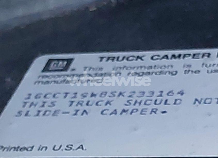 Photo 9 of 1995 Chevrolet S TRUCK S10 (VIN 1GCCT19W8SK233164)