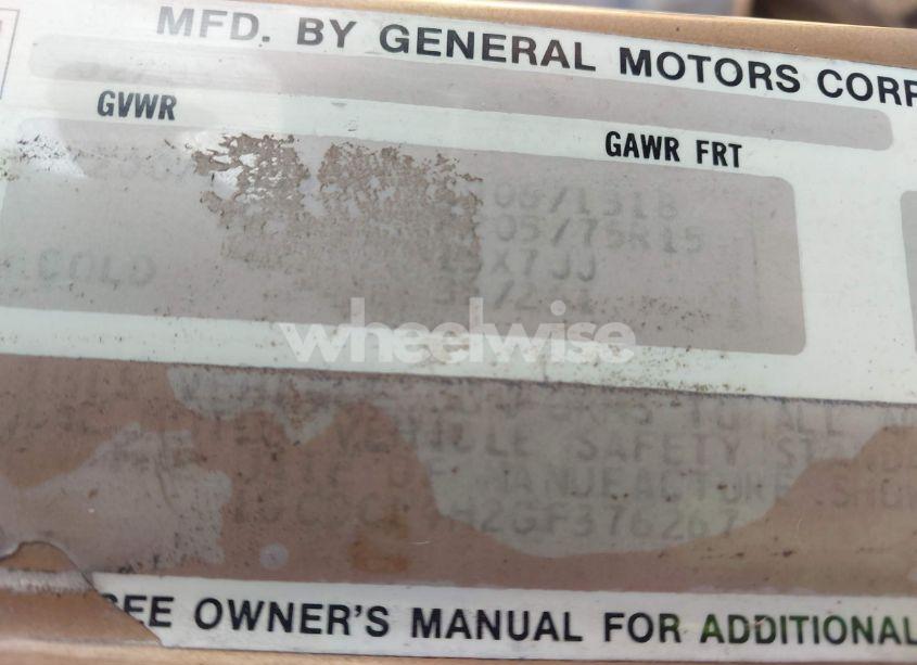 Photo 9 of 1986 Chevrolet C10 (VIN 1GCDC14H2GF376267)