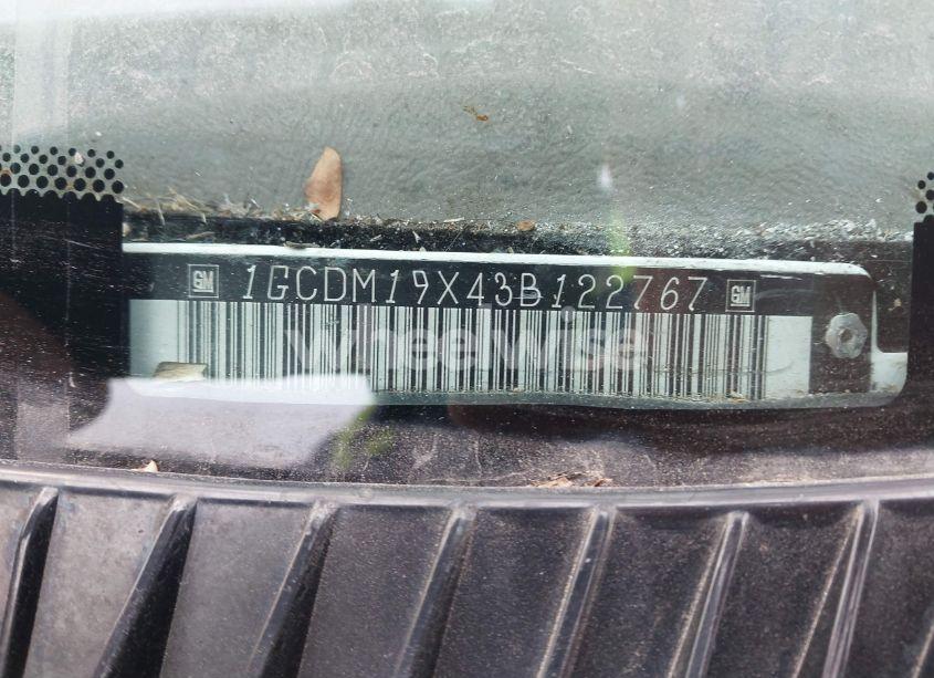 Photo 9 of 2003 Chevrolet Astro (VIN 1GCDM19X43B122767)
