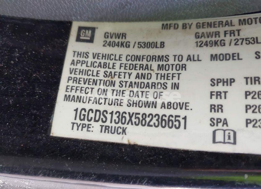 Photo 9 of 2005 Chevrolet Colorado LS (VIN 1GCDS136X58236651)