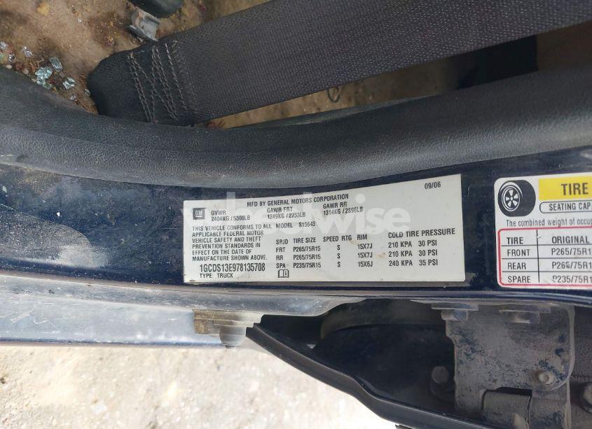 Photo 9 of 2007 Chevrolet Colorado LT (VIN 1GCDS13E978135708)