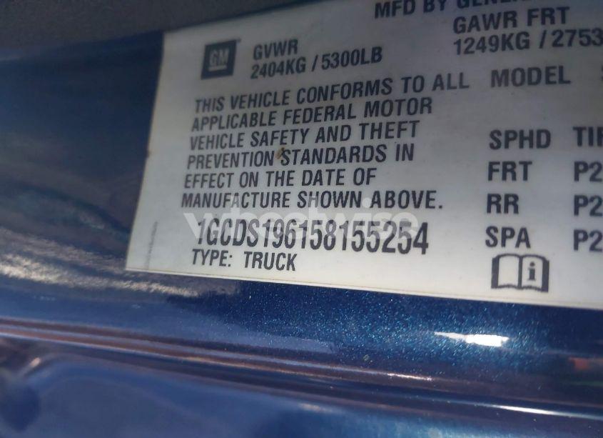 Photo 9 of 2005 Chevrolet Colorado LS (VIN 1GCDS196158155254)