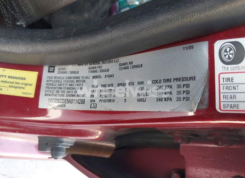 Photo 9 of 2010 Chevrolet Colorado 1LT (VIN 1GCDSCDE5A8114288)