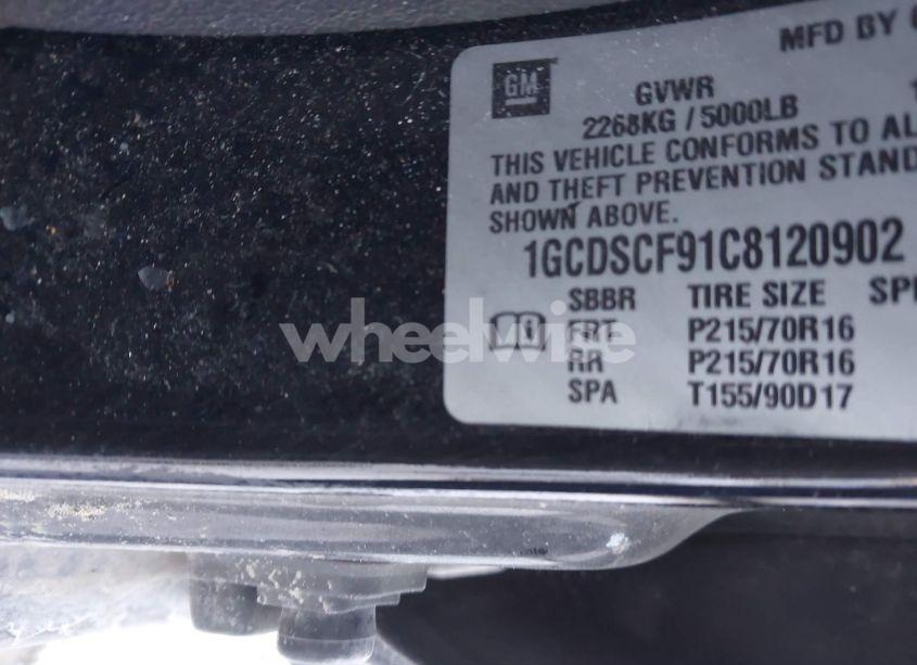 Photo 9 of 2012 Chevrolet Colorado 1LT (VIN 1GCDSCF91C8120902)