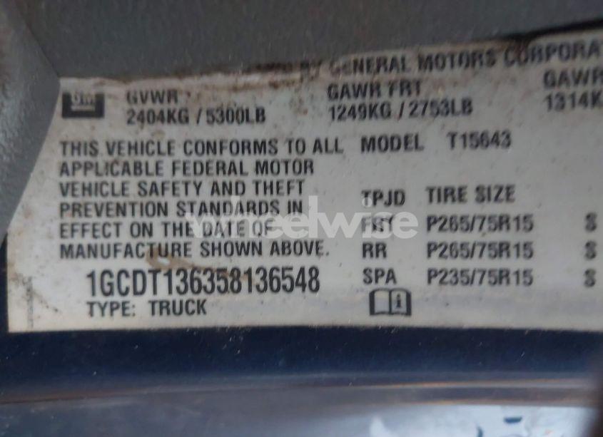 Photo 9 of 2005 Chevrolet Colorado LS (VIN 1GCDT136358136548)