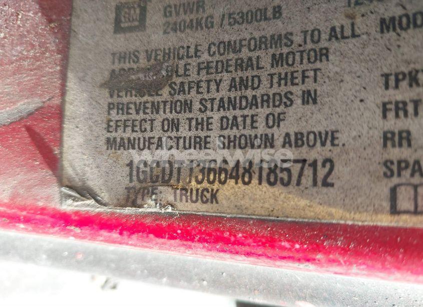 Photo 9 of 2004 Chevrolet Colorado LS (VIN 1GCDT136648185712)