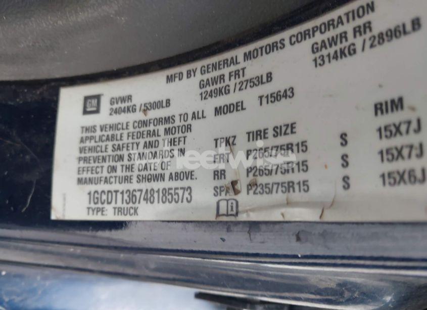 Photo 9 of 2004 Chevrolet Colorado LS (VIN 1GCDT136748185573)