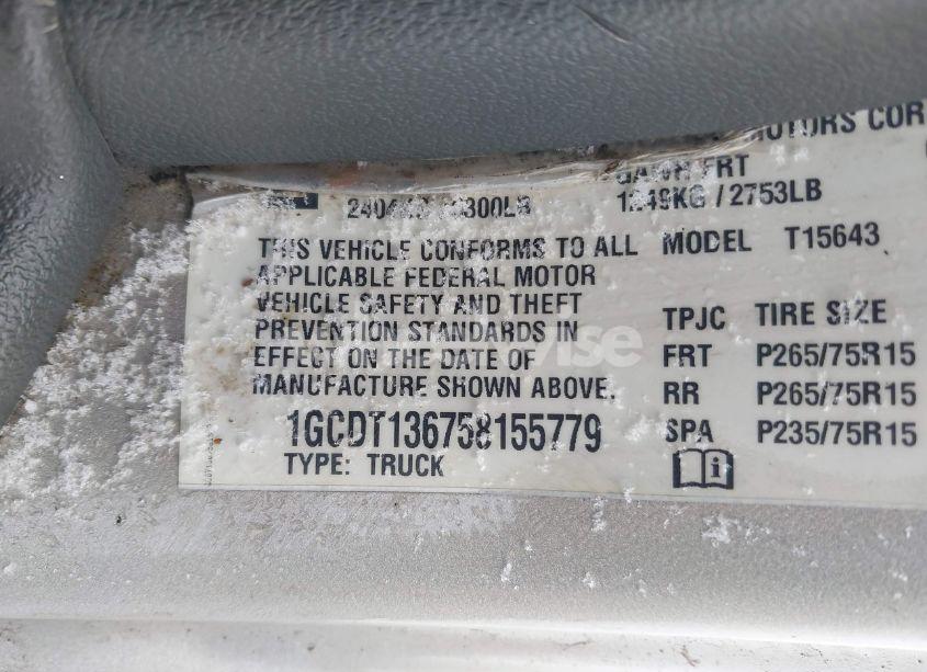 Photo 9 of 2005 Chevrolet Colorado LS (VIN 1GCDT136758155779)