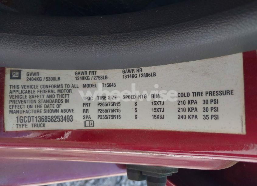 Photo 9 of 2005 Chevrolet Colorado LS (VIN 1GCDT136858253493)