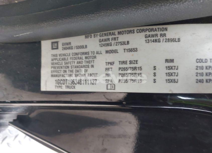 Photo 9 of 2004 Chevrolet Colorado LS (VIN 1GCDT196348111137)