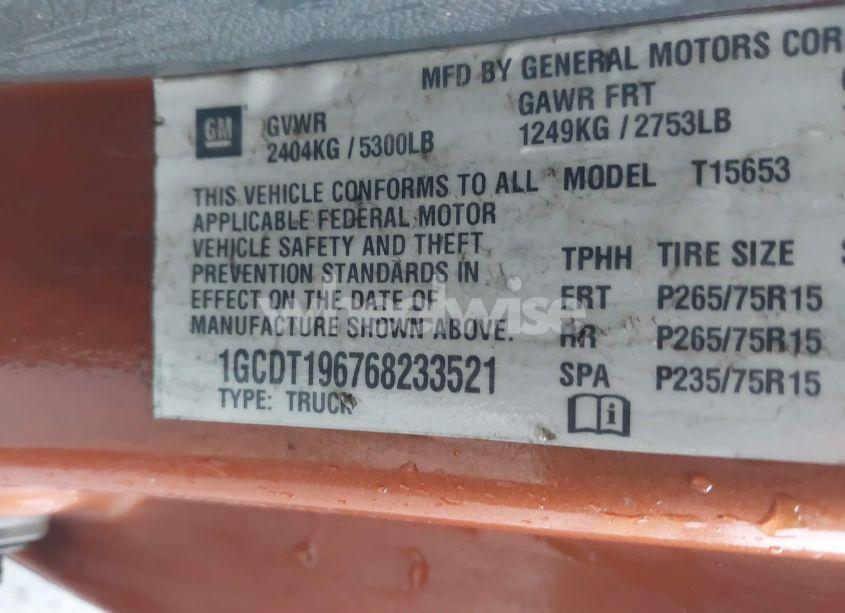 Photo 9 of 2006 Chevrolet Colorado LT (VIN 1GCDT196768233521)