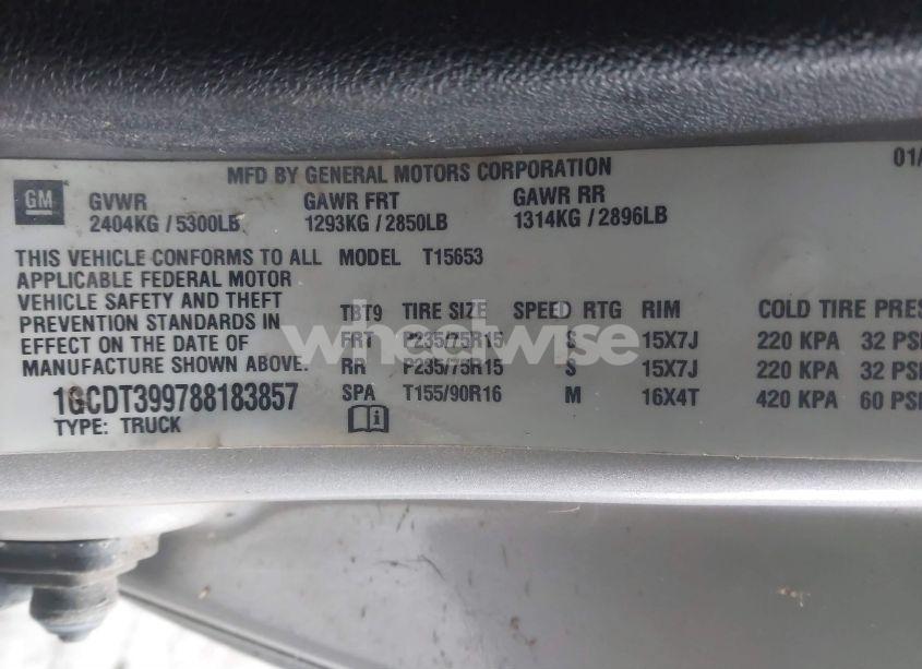 Photo 9 of 2008 Chevrolet Colorado LT (VIN 1GCDT399788183857)