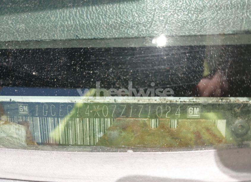 Photo 9 of 2007 Chevrolet Silverado 1500 CLASSIC WORK TRUCK (VIN 1GCEC14X07Z171024)