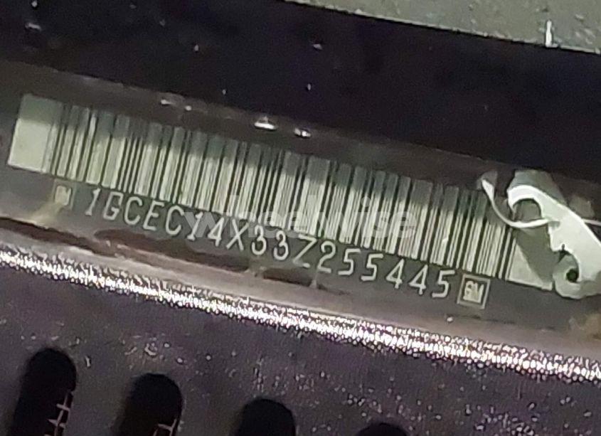 Photo 9 of 2003 Chevrolet Silverado 1500 WORK TRUCK (VIN 1GCEC14X33Z255445)