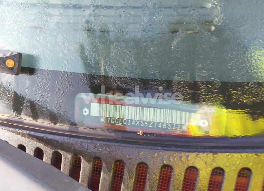 Photo 9 of 2005 Chevrolet Silverado 1500 WORK TRUCK (VIN 1GCEC14X35Z146311)