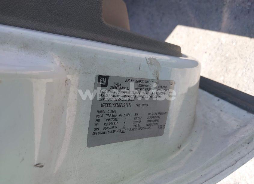 Photo 9 of 2008 Chevrolet Silverado 1500 WORK TRUCK (VIN 1GCEC14X58Z191111)