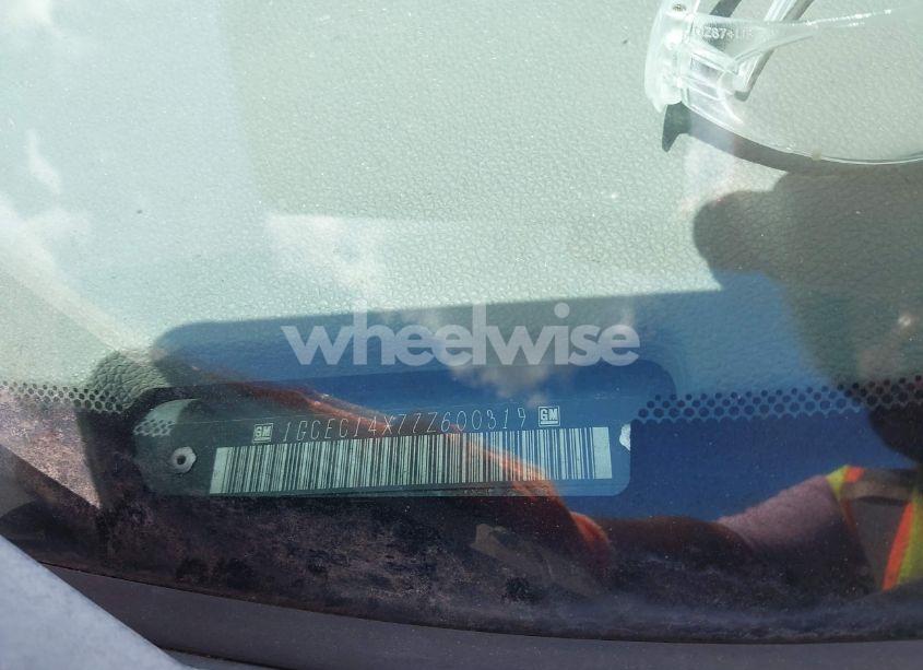 Photo 9 of 2007 Chevrolet Silverado 1500 WORK TRUCK (VIN 1GCEC14X77Z600319)