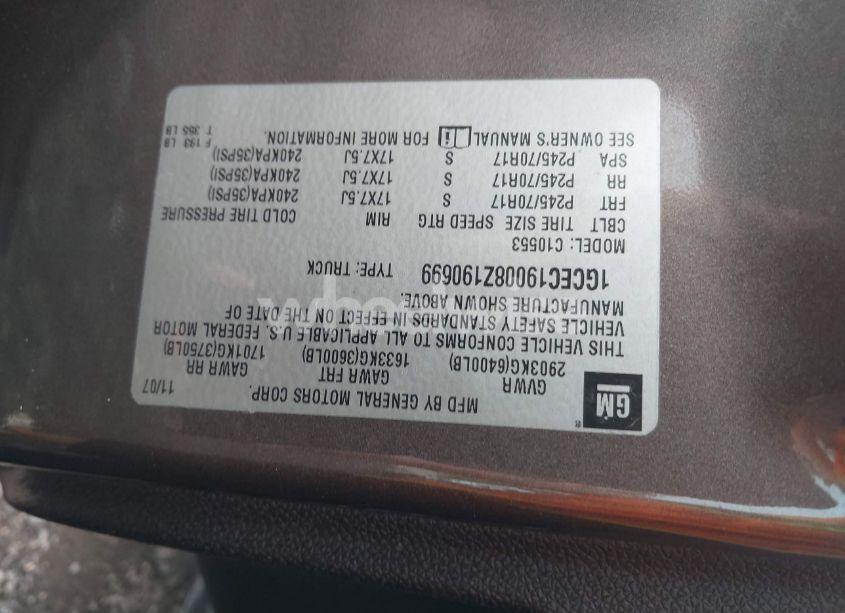 Photo 9 of 2008 Chevrolet Silverado 1500 LT2 (VIN 1GCEC19008Z190699)