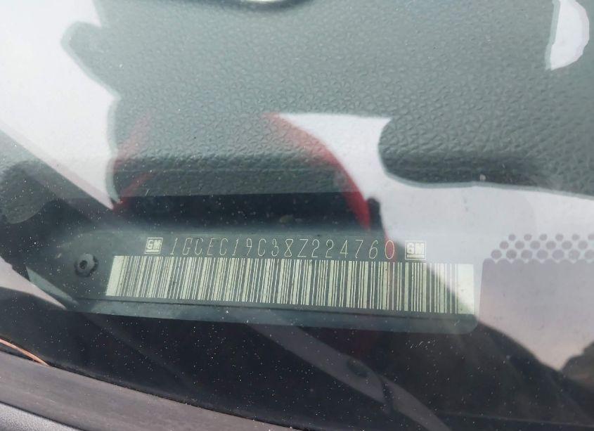 Photo 9 of 2008 Chevrolet Silverado 1500 WORK TRUCK (VIN 1GCEC19C38Z224760)