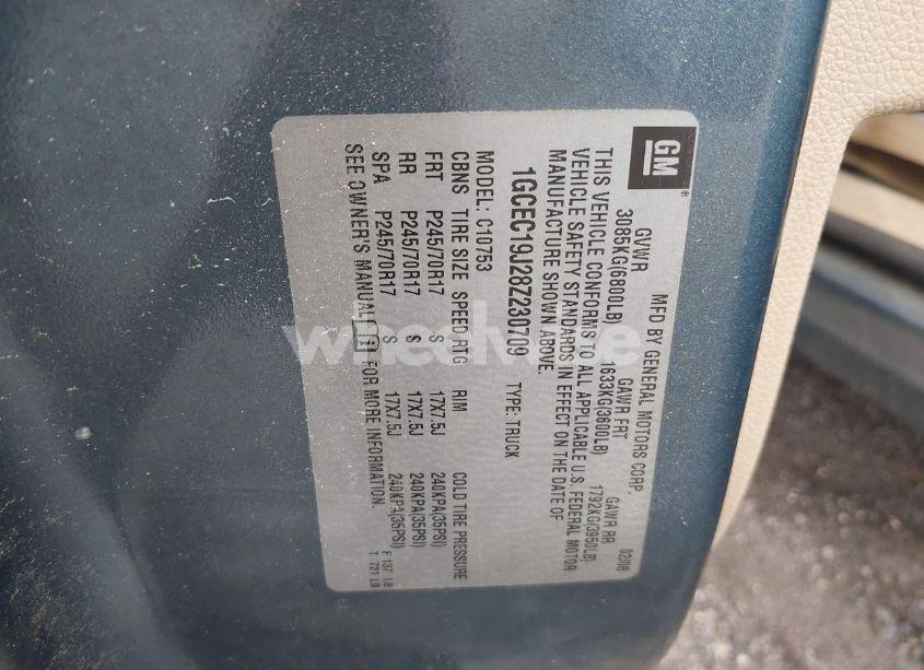 Photo 9 of 2008 Chevrolet Silverado 1500 LT1 (VIN 1GCEC19J28Z230709)