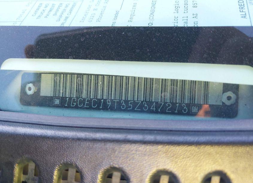 Photo 9 of 2005 Chevrolet Silverado 1500 LS (VIN 1GCEC19T35Z347213)