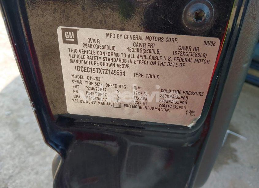 Photo 9 of 2007 Chevrolet Silverado 1500 CLASSIC LS (VIN 1GCEC19TX7Z149554)