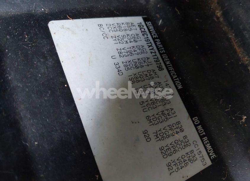 Photo 9 of 2000 Chevrolet Silverado 1500 LS (VIN 1GCEC19TXYZ179798)