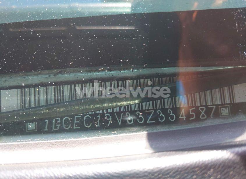 Photo 9 of 2003 Chevrolet Silverado 1500 LS (VIN 1GCEC19V33Z334587)