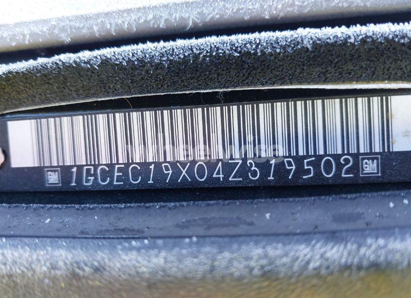 Photo 9 of 2004 Chevrolet Silverado 1500 WORK TRUCK (VIN 1GCEC19X04Z319502)