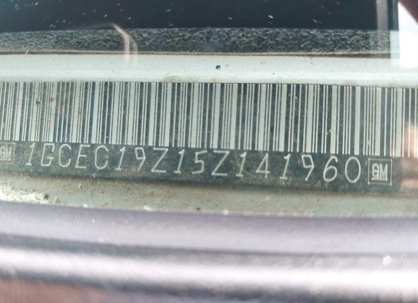 Photo 9 of 2005 Chevrolet Silverado 1500 LS (VIN 1GCEC19Z15Z141960)