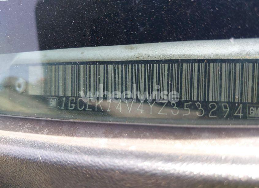 Photo 9 of 2000 Chevrolet Silverado 1500 LS (VIN 1GCEK14V4YZ353294)