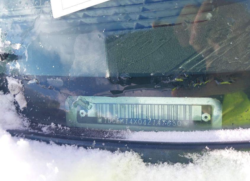 Photo 9 of 2004 Chevrolet Silverado 1500 WORK TRUCK (VIN 1GCEK14X04Z147630)