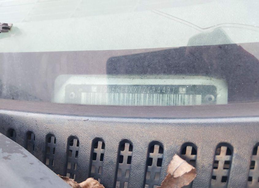 Photo 9 of 2007 Chevrolet Silverado 1500 CLASSIC WORK TRUCK (VIN 1GCEK14XX7Z194491)