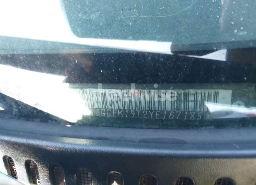 Photo 9 of 2000 Chevrolet Silverado 1500 LS (VIN 1GCEK19T2YE167185)