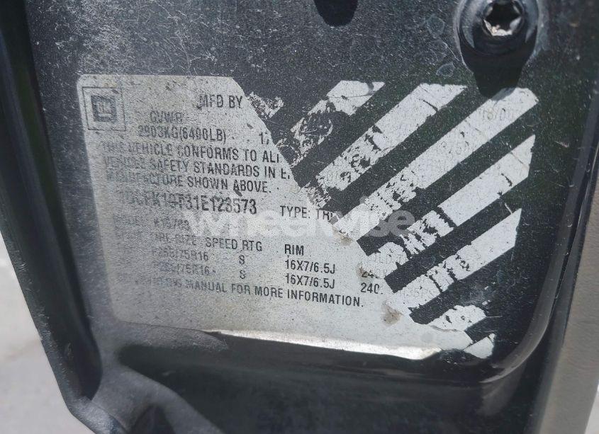 Photo 9 of 2001 Chevrolet Silverado 1500 LT (VIN 1GCEK19T31E123573)