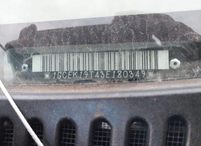 Photo 9 of 2003 Chevrolet Silverado 1500 LT (VIN 1GCEK19T43E180349)