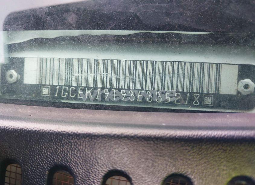 Photo 9 of 2003 Chevrolet Silverado 1500 LS (VIN 1GCEK19T93E335218)