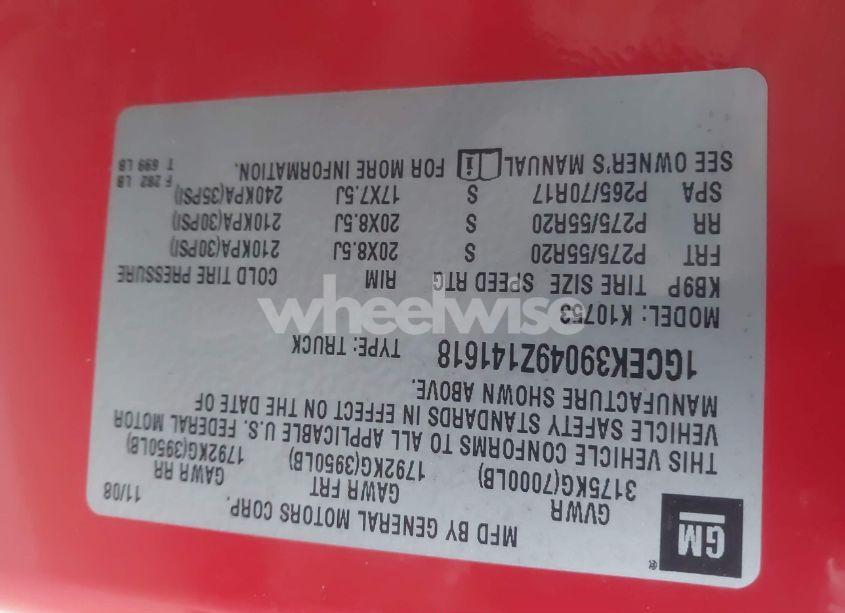 Photo 9 of 2009 Chevrolet Silverado 1500 LTZ (VIN 1GCEK39049Z141618)
