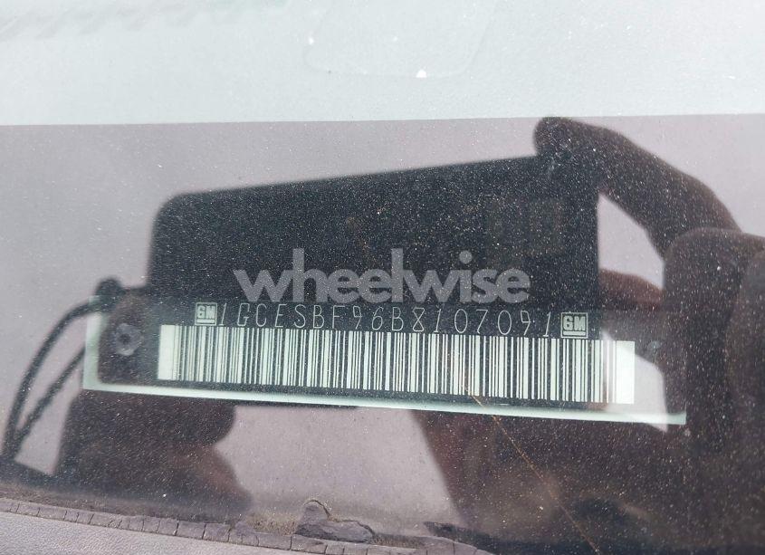 Photo 9 of 2011 Chevrolet Colorado WORK TRUCK (VIN 1GCESBF96B8107091)