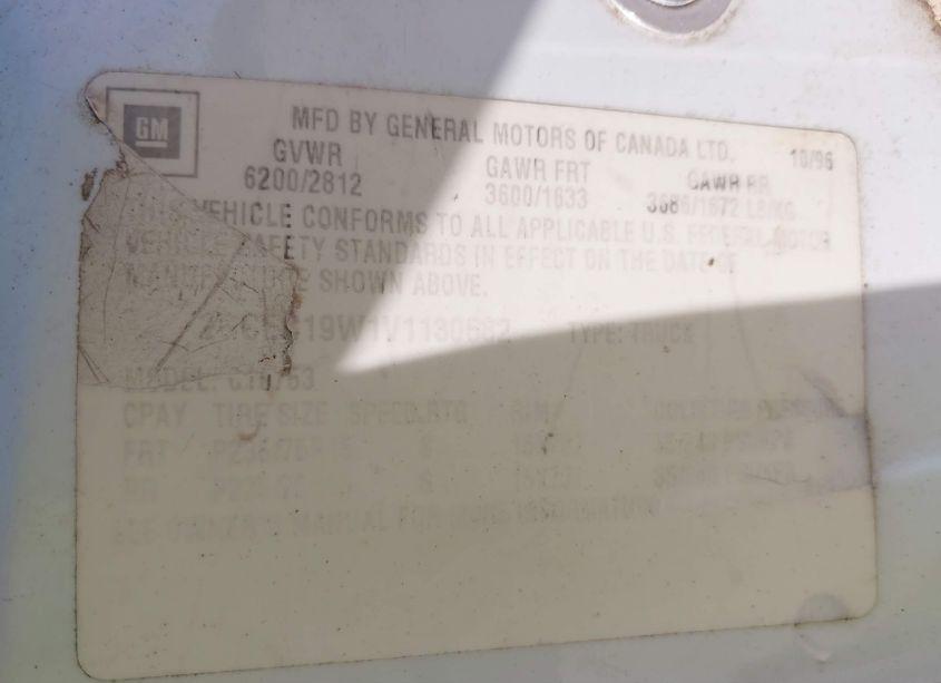 Photo 9 of 1992 Chevrolet Gmt-400 C2500 (VIN 1GCFC24H0NE216468)