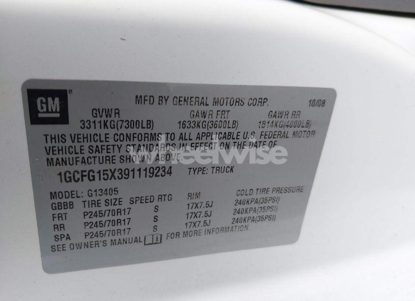 Photo 9 of 2009 Chevrolet Express 1500 WORK VAN (VIN 1GCFG15X391119234)