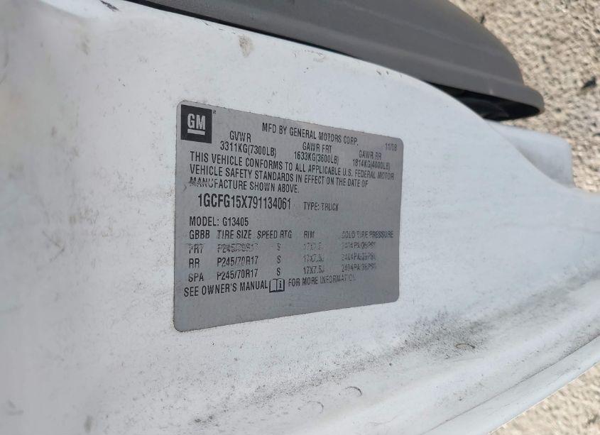 Photo 8 of 2009 Chevrolet Express 1500 WORK VAN (VIN 1GCFG15X791134061)