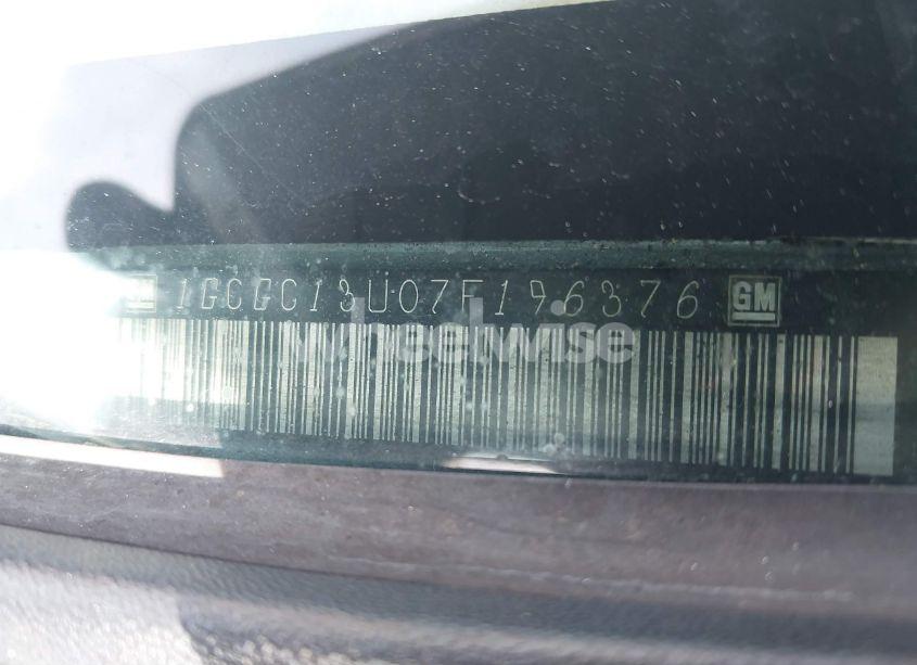 Photo 9 of 2007 Chevrolet Silverado 1500HD CLASSIC LT1 (VIN 1GCGC13U07F196376)