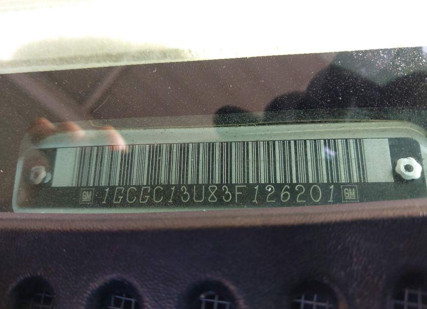 Photo 9 of 2003 Chevrolet Silverado 1500HD LS (VIN 1GCGC13U83F126201)