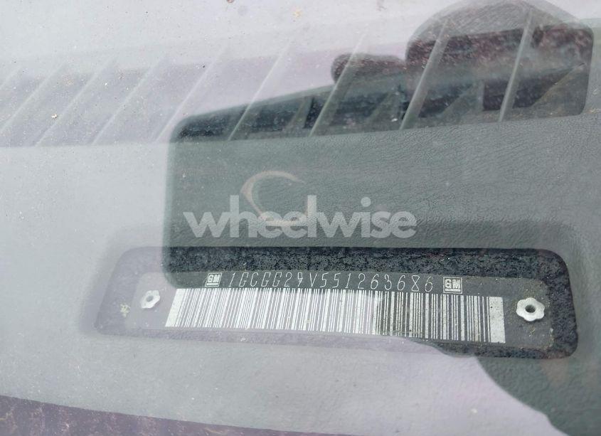 Photo 9 of 2005 Chev Chvn/exp CG 2500 (VIN 1GCGG29B551263686)