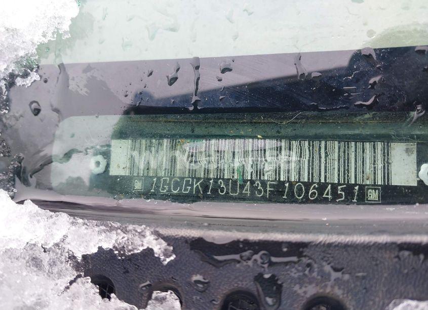 Photo 9 of 2003 Chevrolet Silverado 1500HD LT (VIN 1GCGK13U43F106451)