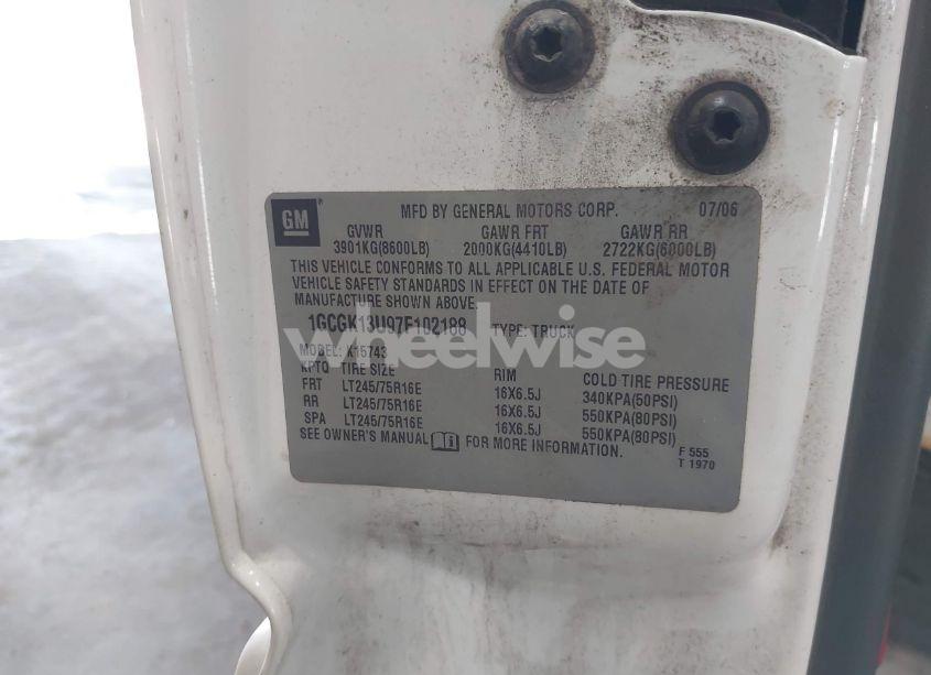 Photo 9 of 2007 Chevrolet Silverado 1500HD CLASSIC LT2 (VIN 1GCGK13U97F102188)